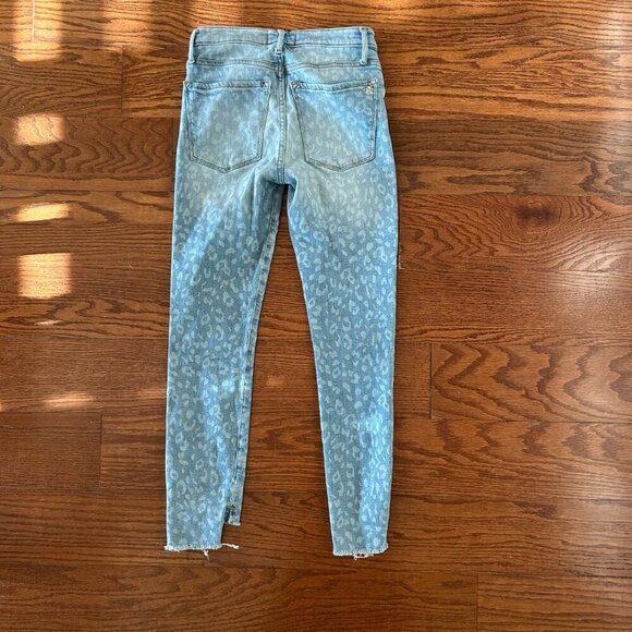 BLACK ORCHID Miranda Off Step High Rise Skinny Jeans Cheetah Print Size 25 Luxe - Picture 9 of 13